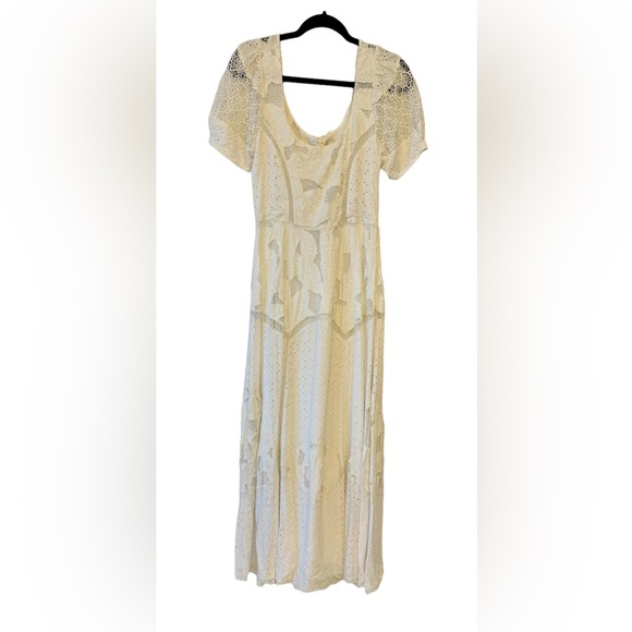 NWT- LoveShackFancy - Nella Maxi Dress - True White Size: 6 - Picture 2 of 13